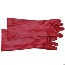 Chemical Gloves - 45cm Long Red