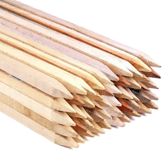 17x17 mm 4-Way Pointed Hardwood Stakes - 50 pack