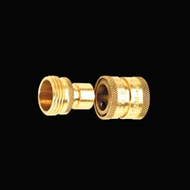 Brass Quick Dis-connect - Pair (Male & Female)