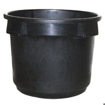 52L Bucket with Handle (No Holes) (500mm)-Black