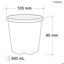0.5L Midi Pot (105mm) (TL)-Granitestone                                                                     