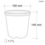 1.7L Deluxe Pot (TL) (150mm)-Lilac