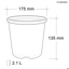 2.1 L Waterwise Spiral Pot (175mm)-White