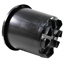 18L Slimline Pot with Feet (330mm)-Black